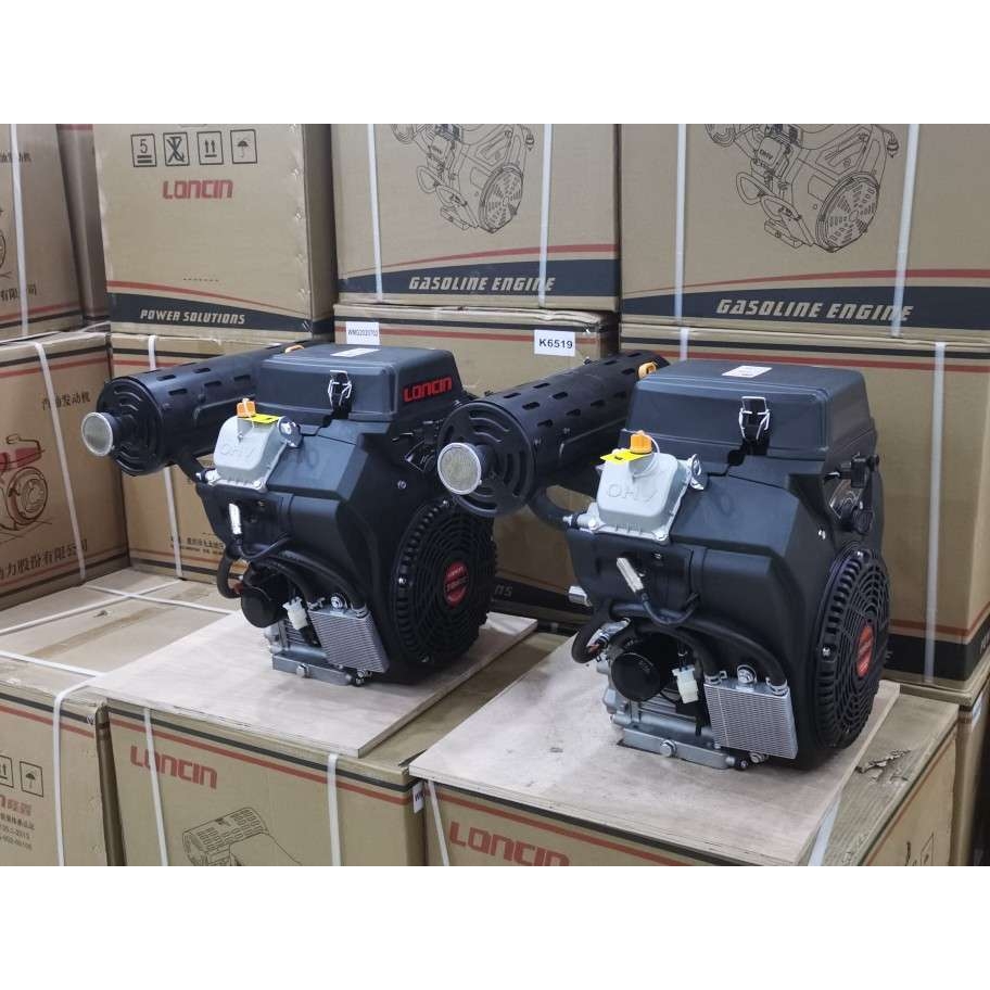 隆鑫发动机双缸2V80FD764Cc18/19kw30马力高压清洗机船用25.4mm