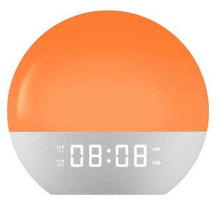 跨境模拟日光日出唤醒灯LED唤醒闹钟七彩卧室床头台灯氛围小夜灯