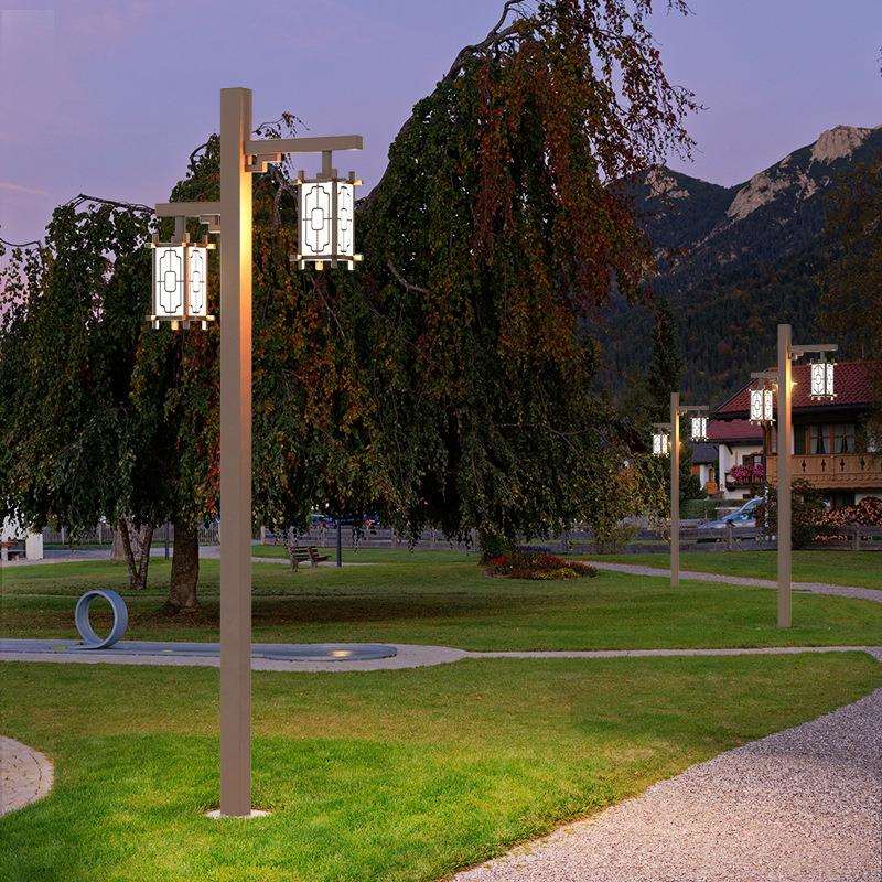 室外庭院路灯户外新中式景观灯太阳能高杆灯民宿景区小区装饰灯