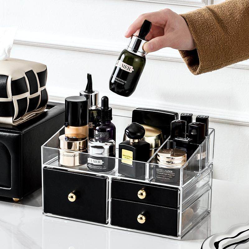 厂家直供桌面收纳高级感化妆护肤品收纳盒大容量透明亚克力置物架,农机/农具/农膜,播种栽苗器/地膜机,淘宝优惠券,粉丝福利购,淘宝优惠卷