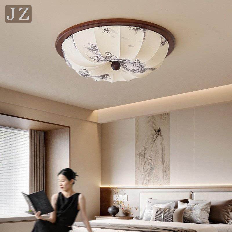 中古风卧室吸顶灯2025年新款宋代美学胡桃木色圆形书房间主卧灯具,农机/农具/农膜,播种栽苗器/地膜机,淘宝优惠券,粉丝福利购,淘宝优惠卷