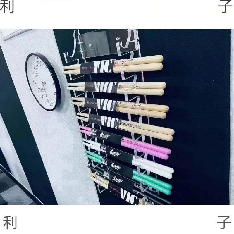 亚克力鼓棒展架架子鼓鼓棒展架挂墙鼓棒展架亚克力鼓棒展示架