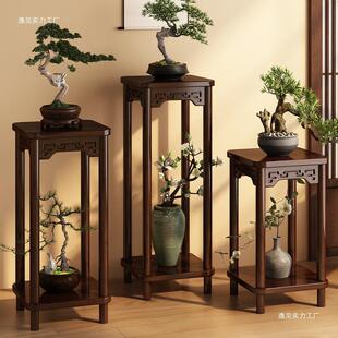 花台花架子客厅落地式置物架阳台花盆托架中式多层实木植物架2025