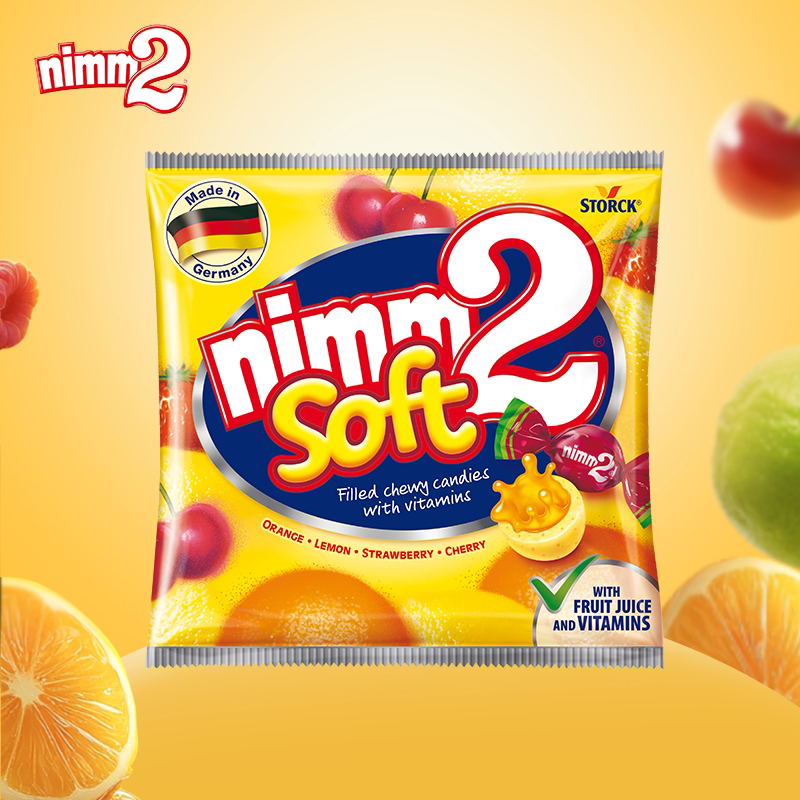 【26年3月】德国进口二宝nimm2夹心水果软糖糖果零食116g