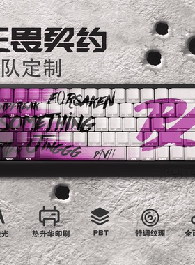 无畏契约瓦prx战队侧刻透光PBT迈从wooting美加师Made68ev63键帽