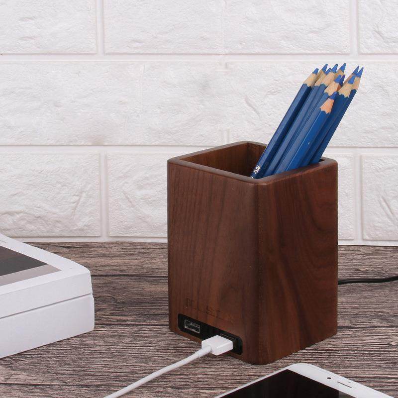 清木可充电木质个性创意时尚商务笔筒实木简约办公室方形收纳笔筒,鲜花速递/花卉仿真/绿植园艺,割草机/草坪机,淘宝优惠券,粉丝福利购,淘宝优惠卷
