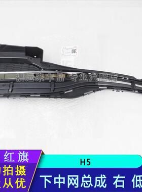 一汽红旗H5前杠下中网前保险杠下格栅散热器格栅5HA050C10雾灯框