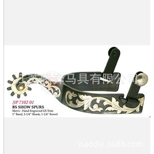 马刺SP7102 01 马术鞍具骑士装备口衔马嚼子马鞍马镫肚带皮具挽具