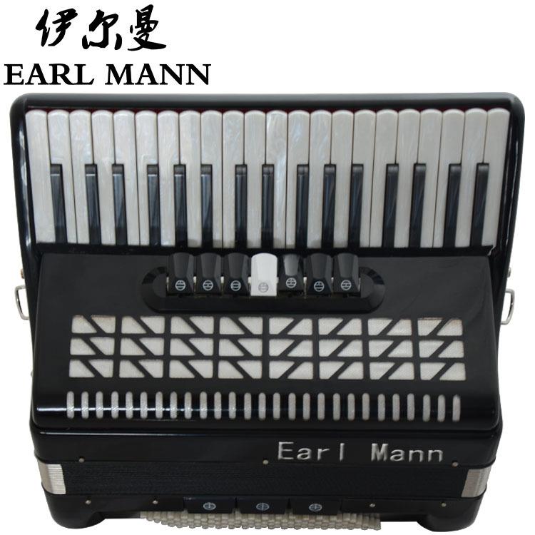 伊尔曼Earl Mann手风琴 三排簧96贝斯37K专业手风琴黑色