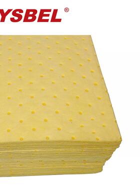 西斯贝尔黄色化学品液体吸附棉吸液棉吸液垫超强吸附力危CP0002Y