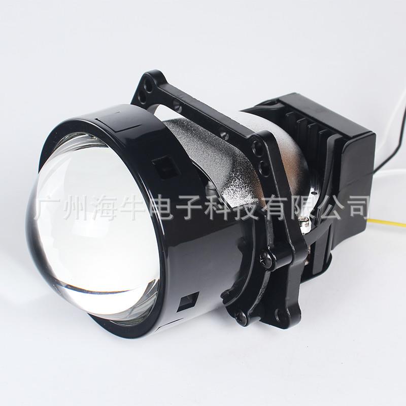 汽车通用LED前照大灯双光透镜1.5-3.0寸LED前照车灯单双杯超亮