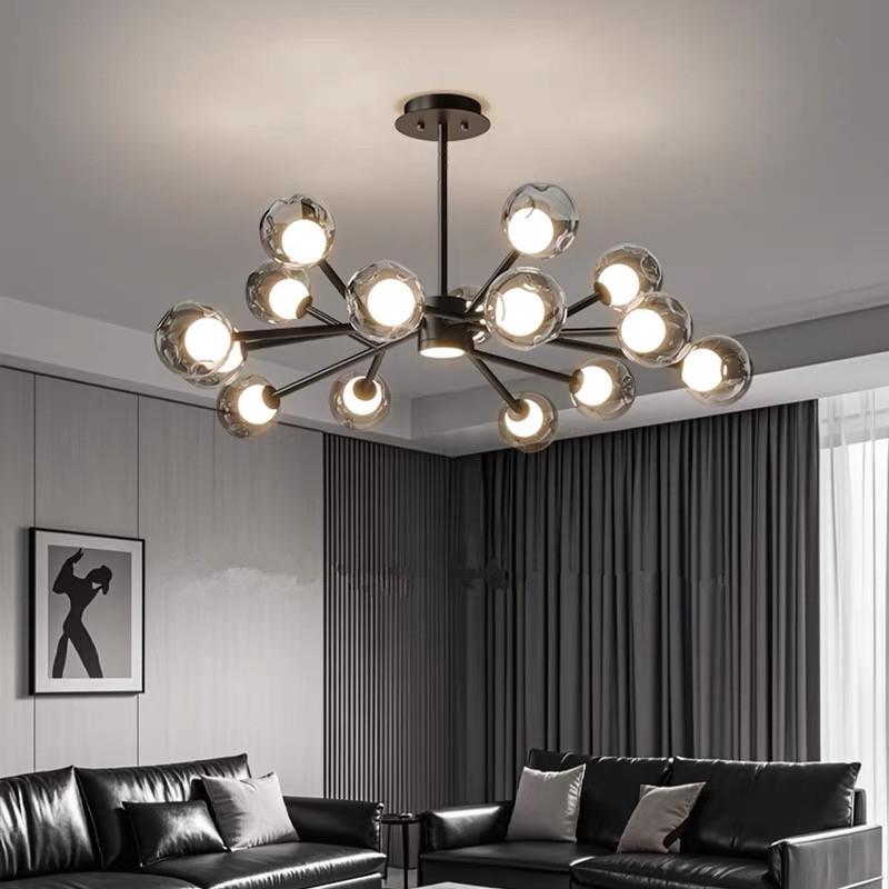 现代简约2025年新款分子魔豆卧室餐厅主灯具全屋套餐意式客厅吊灯