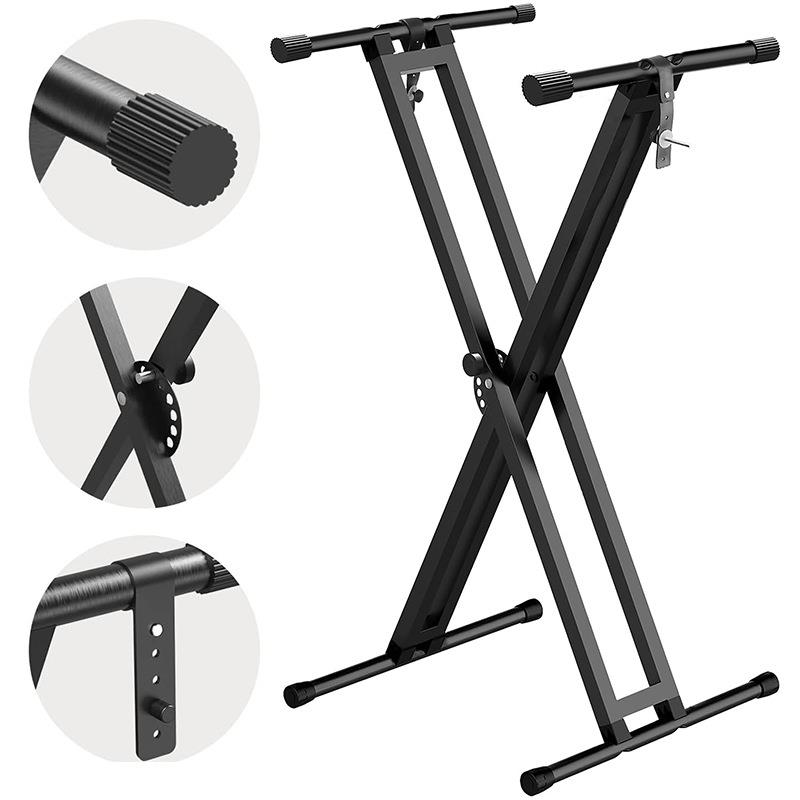 钢琴架电子琴架X型可调节拆装电钢琴架加固稳定键盘架古筝架配件