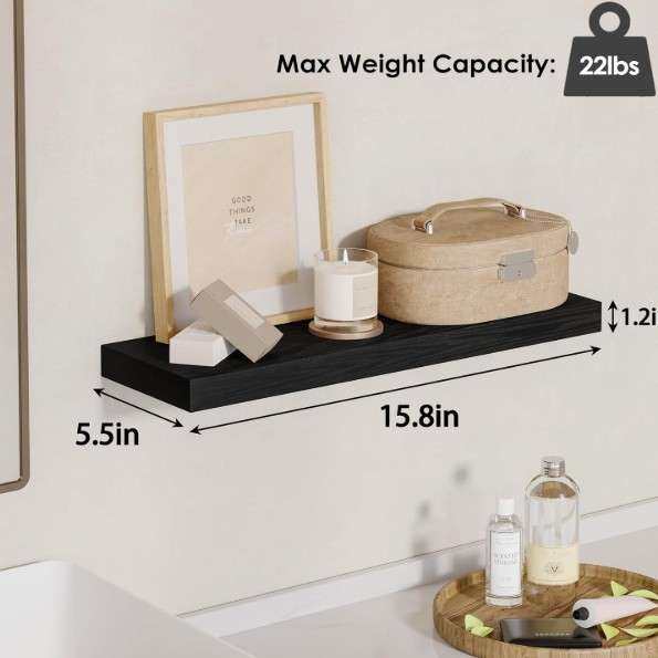 墙上置物架墙面一字隔板Floating Shelves for Wall