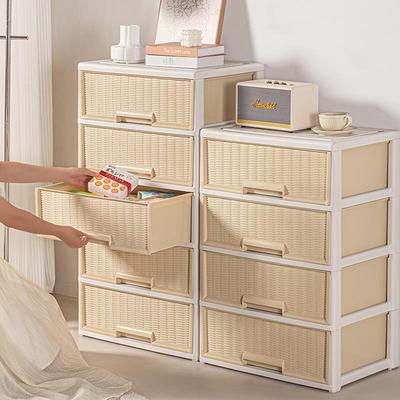 阳台飘窗收纳柜防晒防水杂物柜置物架榻榻米卧室多层储物柜免安装