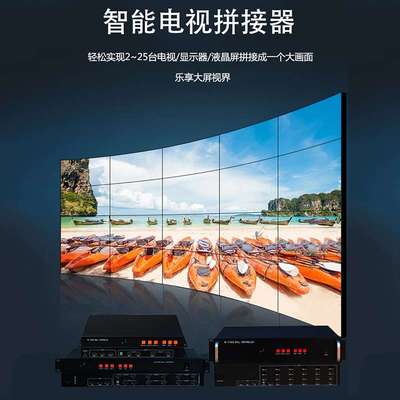 腾联 1080P 电视拼接处理器 1进多出液晶屏电视显示器视频控制器