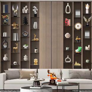 新中式领导办公室摆件轻奢高级感办公桌高端大气上档次茶室摆件