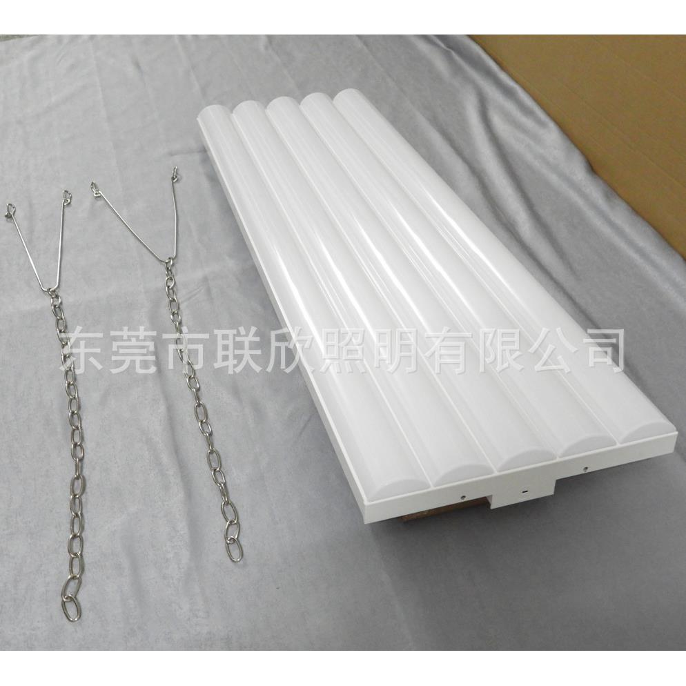 UL一体化LED格栅灯盘平面直付高棚灯 250W商场写字楼高空照明灯盘