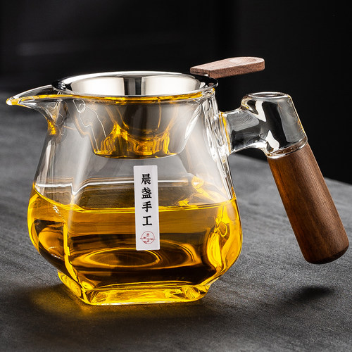 木把耐热玻璃公道杯2025新款