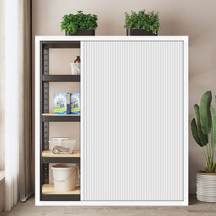 无门柜子遮挡板橱柜门定制折叠式蜂巢自装推拉订制简易隔断厨房免