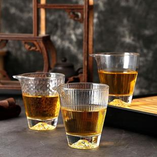 办公旋转石磨盖碗功夫茶杯 家用懒人泡茶器半自动耐热玻璃茶具套装