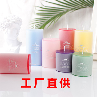 饰 工厂直供 香薰蜡烛无烟照明柱蜡家用应急香氛婚庆酒店装