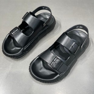 男款 头层牛皮拖鞋 欧美外穿沙滩鞋 男士 室内防滑高端凉拖男潮 夏季