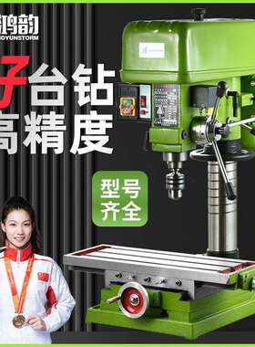 【4310人收藏】工业级台钻小型220v台转多功能台式钻床深孔数控钻
