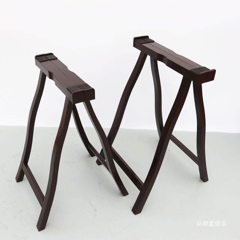 古筝琴架子学习复古音乐 架子通用实木腿加粗人字电子琴紫檀色无