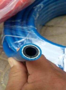 a φ8mm红 蓝色气管30公斤压力橡胶气管高压管天然橡胶管钢丝管