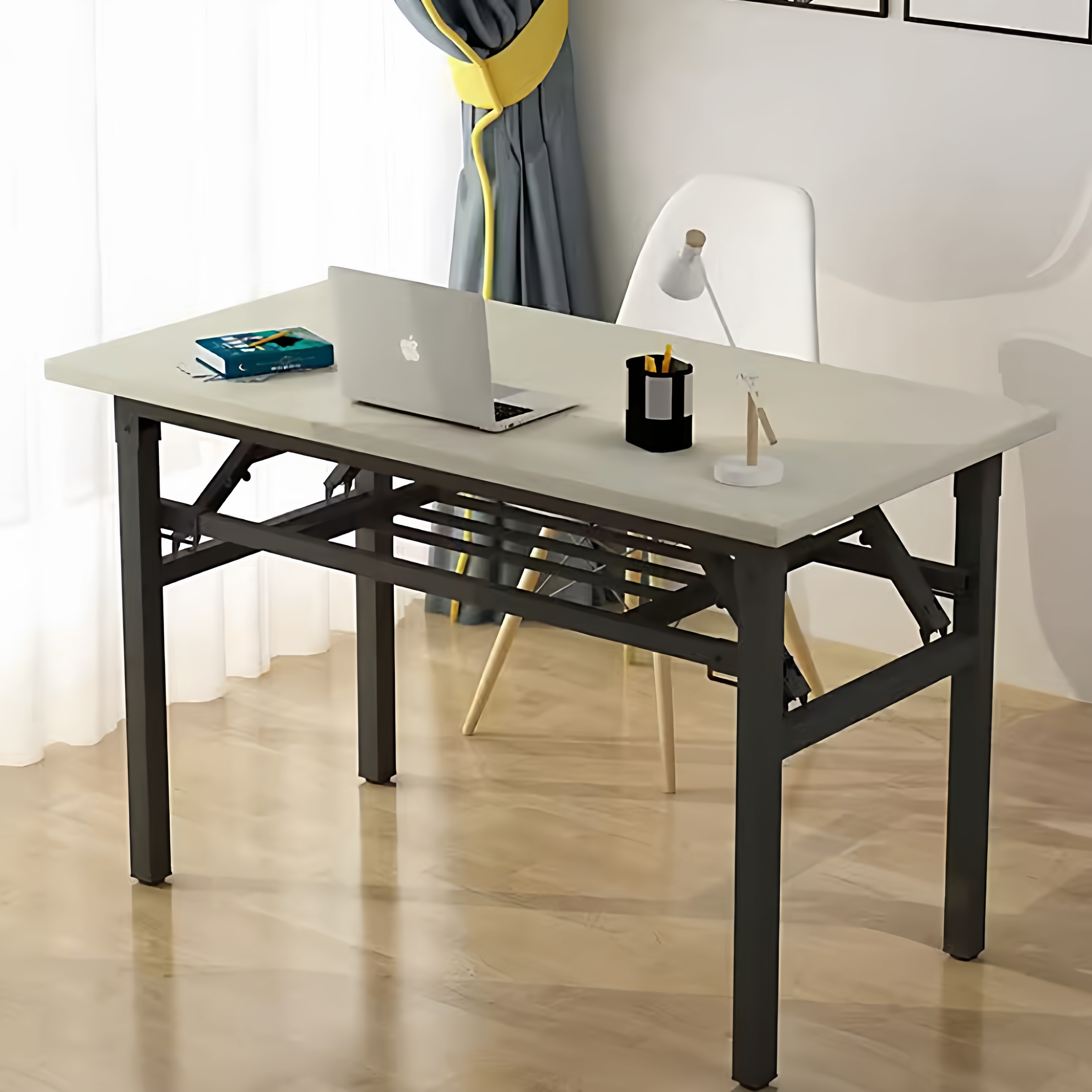 日本折叠桌摆摊桌电脑长条桌家用