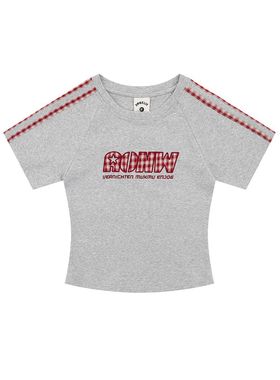 Fudge Pink 2025夏季新品美式甜美辣妹短款短袖T恤