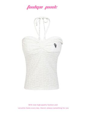 Fudge Pink 2025夏季女装新款美式辣妹个性设计感背心
