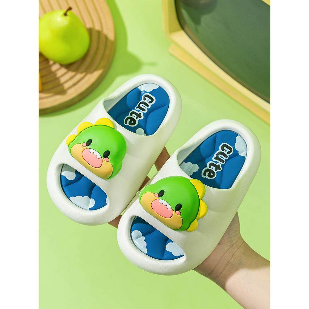 儿童拖鞋夏季防滑男孩家庭浴室沐浴女孩可爱的卡通婴儿拖鞋除臭软