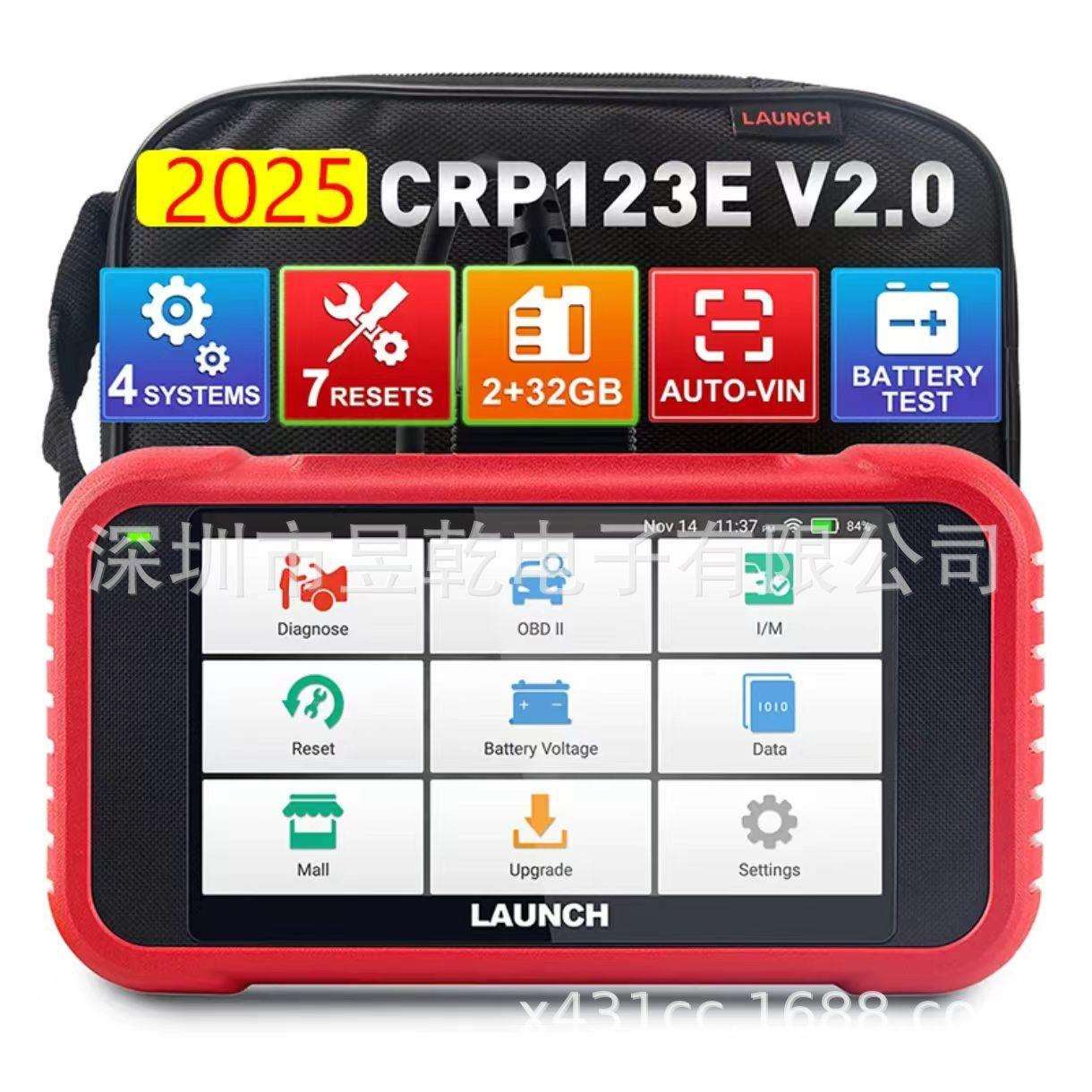 海外版 LAUNCH X431 CReader CRP123E CRP123i V2.0 OBD2 Scanner
