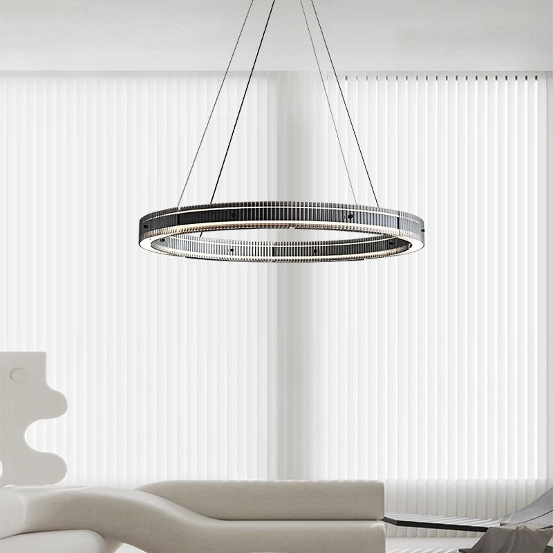 意式极简灯客厅吊灯环形组合吊灯铝材餐厅灯全光谱护眼卧室吊灯