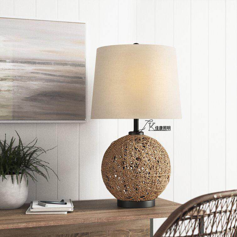 2022年新款亚马逊铁艺编织藤圆球布艺美式复古乡村台灯中山厂家,电子元器件市场,集成电路（IC）,淘宝优惠券,粉丝福利购,淘宝优惠卷