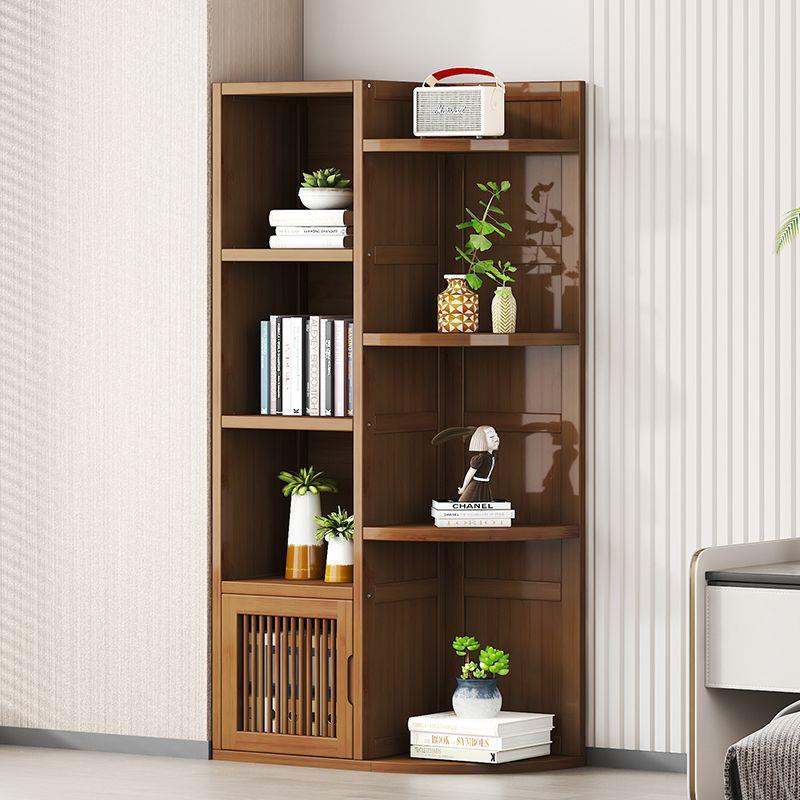 学生家用落地客厅收纳柜角柜墙角三角置物架卧室书架新款转角书柜