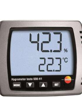 德图工业电子温湿度仪壁挂式室内家用高精度温湿度计testo608H1/2