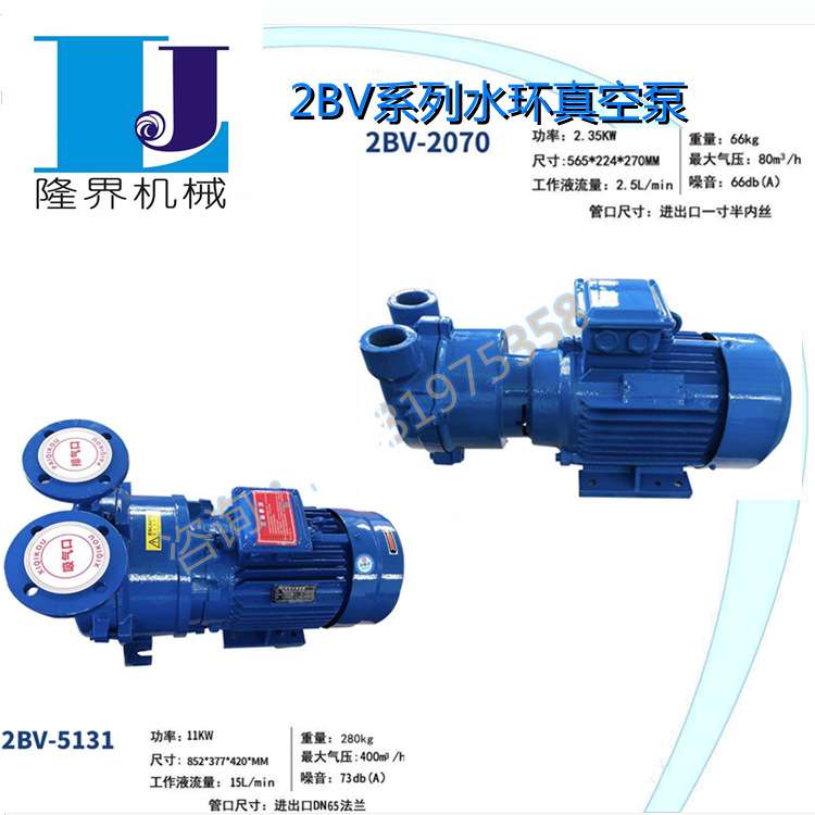 隆界水环式真空泵液环泵 2BV2060 2061 5110 5111 规格齐全 咨询