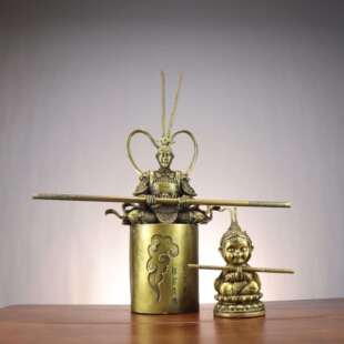 铜孙悟空 齐天大圣 静思大圣 斗战胜胜佛家居装饰铜摆件战斗圣佛