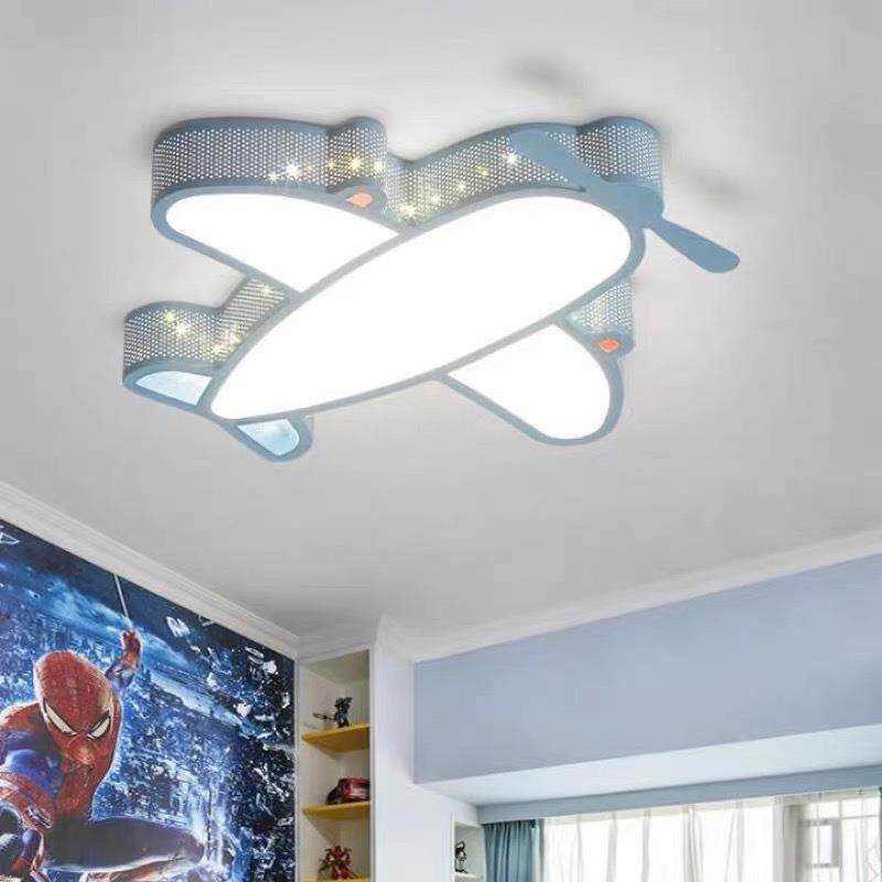 飞机灯现代简约LED灯创意卡通飞机吸顶灯 卧室客厅房灯儿童房灯具