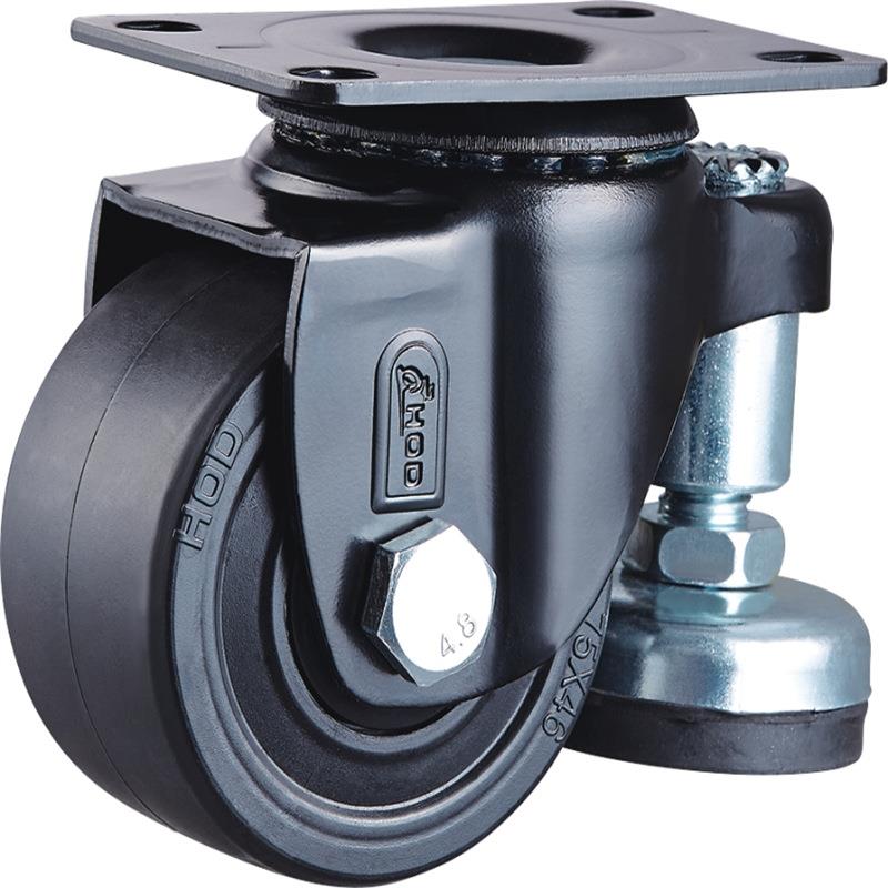 厚德 2.5寸3寸调节轮低重心脚轮尼龙支撑轮子机电物流设备 万向轮