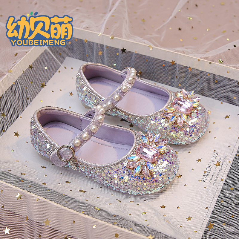 幼贝萌水晶鞋亮晶晶2025新款单鞋