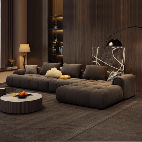 泡芙沙发意式回弹海绵+水洗乳胶