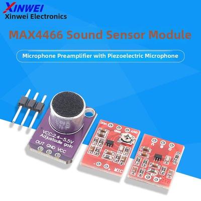 MAX4466/9814声音传感器模块麦克风前置放大器咪头驻极体话筒MIC