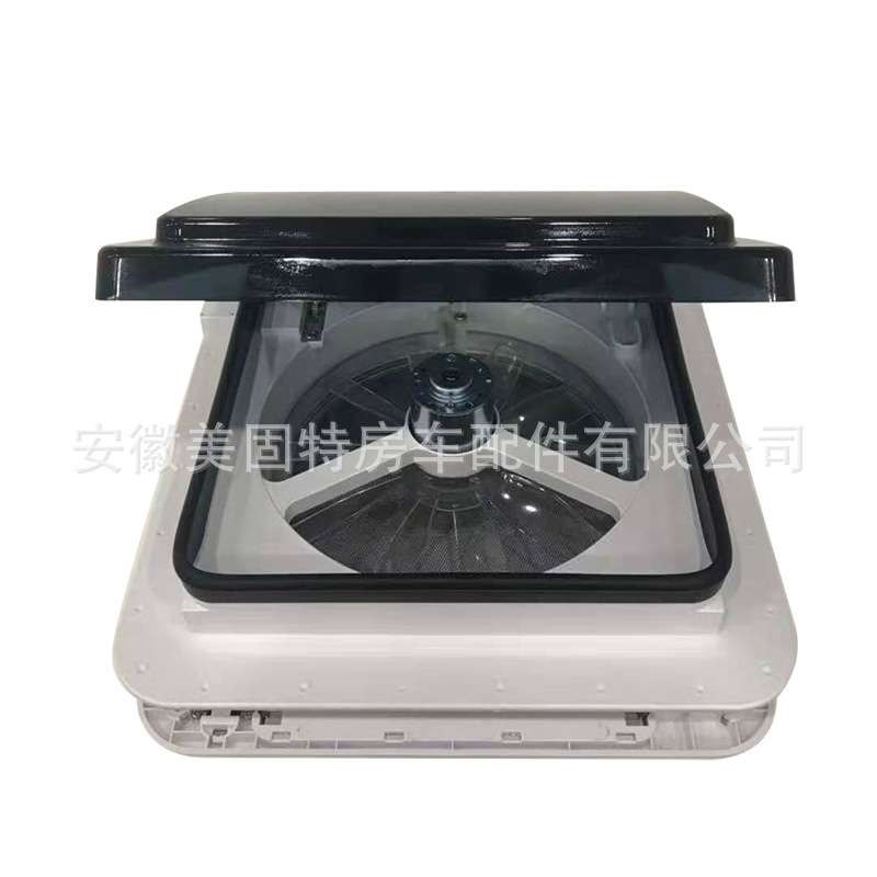 带灯换气扇天窗 房车双向换气顶置LED 排风扇带防虫网