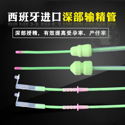 极速一次性授精管软头软胶深部输B精管猪用西班牙进口子宫深部输