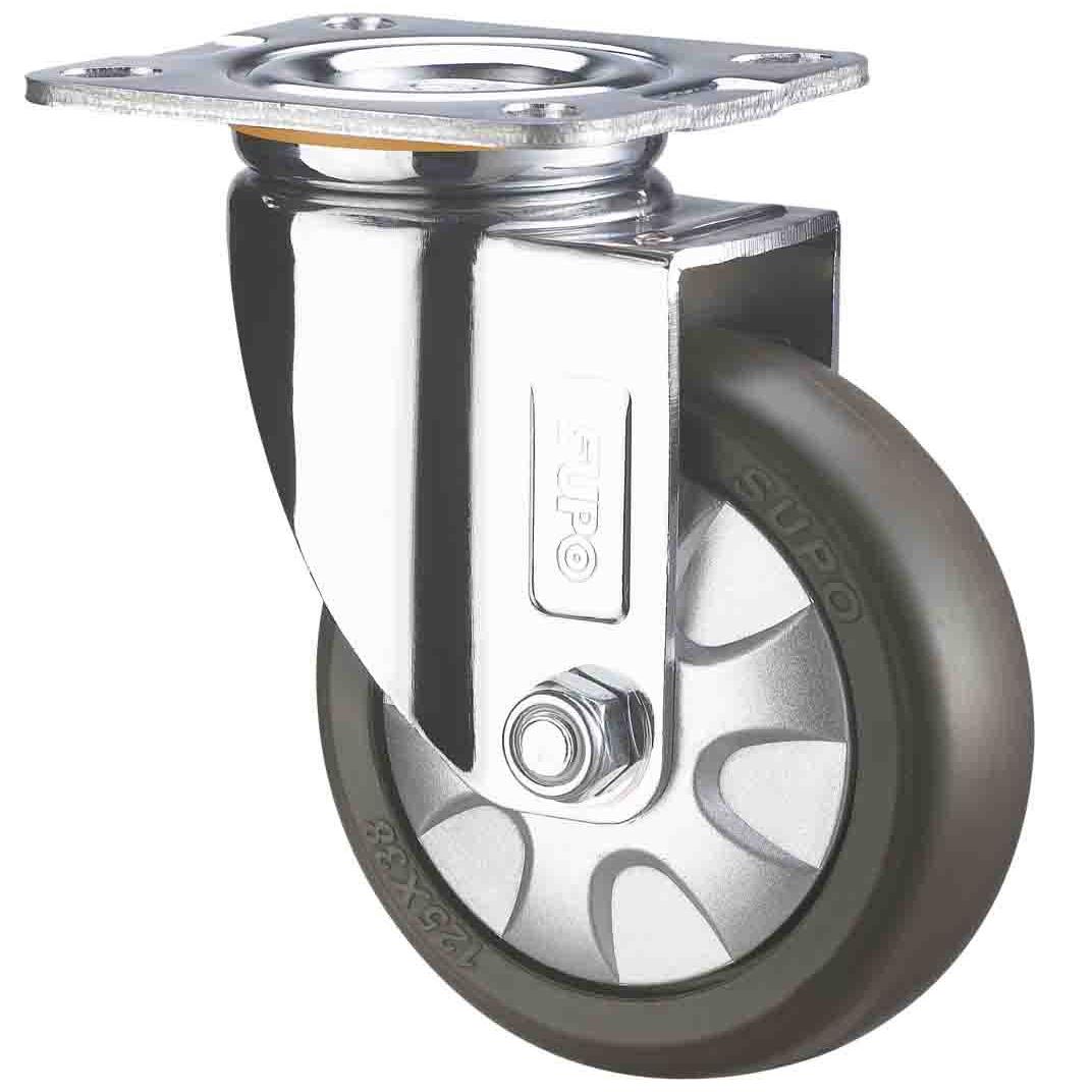 SUPO向荣动力 5寸中重型 TPR 静音 工业万向脚轮C05S-01-125-412