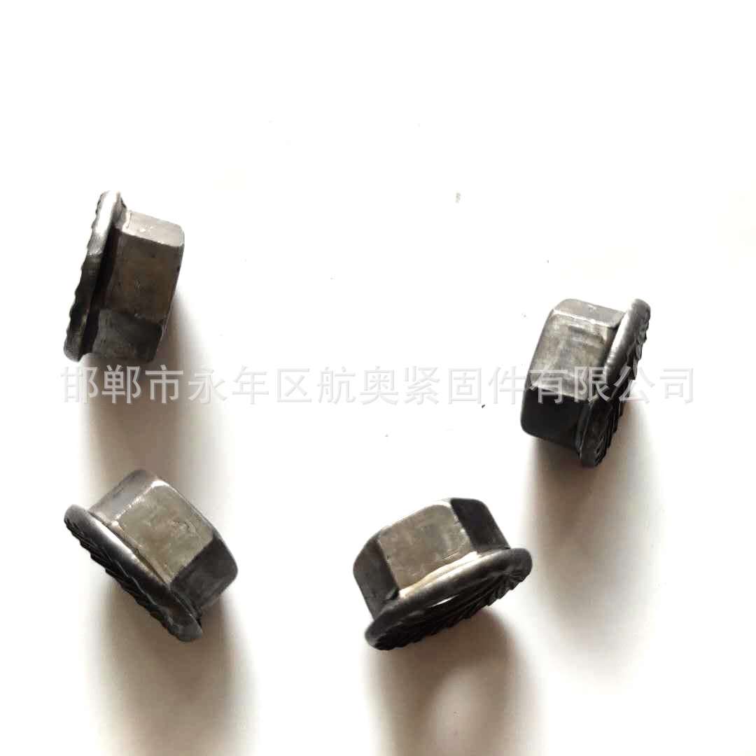 英制扣距 美制扣距3/8-16牙六角法兰螺母 汽车座椅螺母